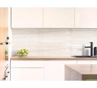 CAMELEO Crédence cuisine adhésive vinyle imitation travertin beige clair, 200 x 40 cm - Convient aussi comme adhésif décoratif pour meuble - résistant et imperméable