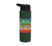 Caméléon Arc-en-ciel Coloré Mignon Nature Reptile Nature Stainless Steel Insulated Water Bottle
