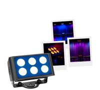 SHOWTEC Cameleon Flood 6 Q6 Tour 6x 10 W RGBWA-UV LED Flood - Power Pro True - Projecteurs d’extérieur