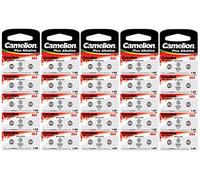 Camelion 12001004B50 Plus Lot de 50 Piles Bouton alcalines AG4 LR66 LR626 377