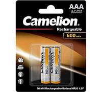 Camelion 17006203 Batterie rechargeable 2 accus R03 / AAA / 600 mAh sous blister