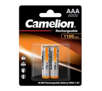 Camelion Accus NiMH AAA (R03) 1,2V 1100mAh – 2 pièces sous blister