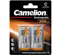 Camelion Piles rechargeables C (HR14) 2500 mAh – Lot de 2
