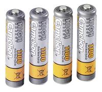 Camelion - 4 piles rechargeables ( accus ) AAA / LR3 NiMH 1100mAh