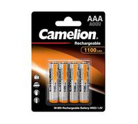 Camelion - 4 piles rechargeables ( accus ) AAA / LR3 NiMH 1100mAh