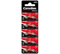 10 Piles AG5 / LR48 / LR754 / 393 / 309 / 193 Camelion Alcaline 1,5V