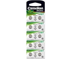 Camelion AG11/LR58/LR721/362 Pack de 10 Piles jetables pour Appareil Photo