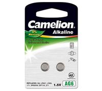 Pack de 2 piles Camelion Alcaline AG6/LR69/LR921/371 0% Mercury/Hg