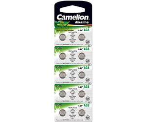 Camelion AG8/LR55/LR1121/391 Pack de 10 Piles jetables pour Appareil Photo
