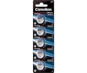 Camelion CR1616 Lot de 5 Piles CR1616 3V Lithium