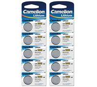 Camelion Lot de 10 Piles Bouton au Lithium 3 V (2 blisters) CR2032