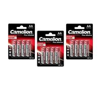Camelion Plus LR06 Blister de 4 Piles Alcalines AA Rouge