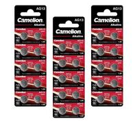 Camelion Lot de 3 Packs de 10 piles Alcaline AG13 LR44 0%Hg
