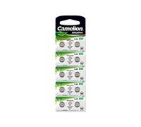 Camelion - Pack de 10 Piles Camelion Alcaline AG8,LR1120,LR55,191,SR1120W,GP91A,391 0% Mercury/HG