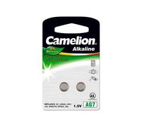 Camelion Piles boutons AG7 (LR57) – Alcalines sans mercure – Lot de 2