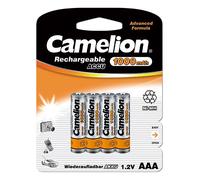 Camelion Piles rechargeables AAA (HR03) Ni-MH 1000 mAh Pack de 4