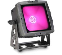 Cameo FLAT PRO FLOOD IP65 TRI - Projecteur Outdoor avec LED COB tricolore 60 W boîtier noir - Spots à LED/Projecteurs LED