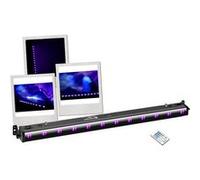 Cameo UV BAR 200 IR - Barre LED 12 x 3 W UV noire avec télécommande infrarouge - Effets UV et accessoires