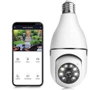 Caméra Ampoule 1080P, Caméra De Sécurité Domestique Sans Fil Avec Wifi 2,4 Ghz, Caméra De Surveillance Intelligente À 360 Deg[O1760]