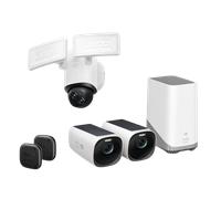 Caméra avec projecteur E340 + eufyCam S330 + SmartTrack Link eufy Security*2