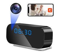 Caméra Cachée dans une Horloge, Caméra Cachée 5G WiFi, Mini Caméra Espion | Vision Nocturne, Détection de Mouvement et Enregistrement en Boucle, Visualisation via l'application