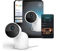 Philips Caméra extérieure Hue Secure 2K filaire vision nocturne audio bidirectionnel blanche