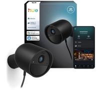 Caméra Connectée Philips Hue, Extérieure Filaire, Vision Nocturne 2K, Noir
