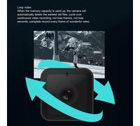 Caméra d'action WIFI 1080P, surveillance sans fil, vidéo multifonctionnelle avec support