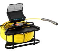 Caméra de canalisation SucceBuy avec 50 m de câble, caméra de canalisation autonivelante et écran HD 4,3 pouces, étanche IP68, équipée de 12 LED et d'une carte mémoire de 16 Go pour les canalisations