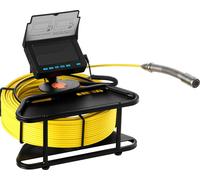 Caméra de canalisation SucceBuy avec câble de 30 m, caméra de canalisation autonivelante avec écran HD de 4,3 pouces, caméra d'inspection étanche (IP68) avec 12 LED et carte mémoire de 16 Go pour l'in