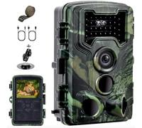 Caméra de Chasse 2,7K Infrarouge Vision Nocturne 0,2s Déclencheur Détection | Animaux Piege Photographique Invisible Étanche IP66, 3 Capteurs PIR Activée Mouvement Angle 120°, avec 2,0" LCD Écran