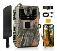 Caméra de chasse 4G 120MP 4K avec application, diffusion en direct 4K, service cloud GRATUIT, pièges photo pour la chasse, caméras de surveillance de la faune, vision nocturne HC900PRO US Version