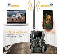 Caméra de chasse 4G étanche pour extérieur avec emplacement pour carte SIM, vision nocturne 20MP 940nm, pour la faune, la chasse, la sécurité du jardin, piège photo