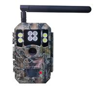Caméra de chasse 4G LTE avec vidéo 56 MP et 4 K - Piège photo avec double flash (940 nm IR sans lumière + LED blanche), GPS antivol (suivi de l'emplacement), vision nocturne couleur, transmission en