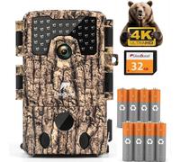 Caméra de chasse Usogood Caméra vidéo 4K pour animaux sauvages 36 MP Vision nocturne avec carte mémoire 32 Go
