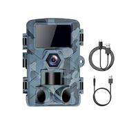 Caméra de Chasse WiFi 60 MP 1296P avec Vision Nocturne, Étanche IP66, Déclenchement en 0,2 S, Piège Photographique pour la Faune