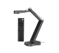 Caméra de Documents USB 4K pour Enseignants, Visualiseur 8 MP A3 avec Deux Microphones, Éclairage LED à 3 Niveaux, Inversion D'Image, Pliable