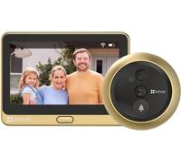 Caméra de judas sans fil avec résolution 1080p, sonnette intégrée et écran de 4,3 pouces