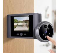 Caméra de porte électronique, avec détecteur de mouvement PIR 7,1 cm LCD moniteur vision nocturne enregistrement sans fil judas numérique sonnette USB pour sécurité d'entrée