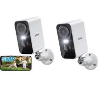 Caméra de sécurité, 5MP, batterie 5200mAh, IP/réseau sans fil, Dimensions 136mm x 116mm x 65mm, Supporte 128GB de mémoire