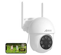 Caméra de sécurité, 5MP, vision nocturne intelligente, application ANRAN, prise EU