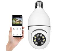 Caméra de sécurité à Ampoule E27 Caméra IP WiFi sans Fil à 360 degrés, caméra IP 2,4 GHz 1080p Smart Home Surveillance Kids Ca[443]
