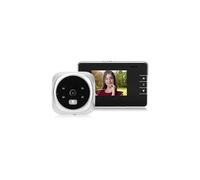 Caméra de sécurité avec judas numérique, écran 2,8 pouces (0,3 MP), sonnette de porte, écran 2,8 pou