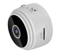 Caméra de sécurité cachée intelligente, caméra sans fil et résolution Full HD, vision nocturne pour bureaux et entrepôts (noire)