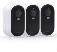 Caméra de sécurité connectée Arlo Essential2, Pack de 3, Résolution 2K, Vision nocturne couleur, Sans fil
