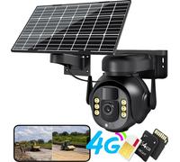 Caméra de sécurité, connectivité 4G, imagerie 8MP, 8MP Ajouter 64G, connecteur EU