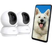 Caméra de sécurité d'intérieur, vision à 360°, résolution 1080p, vision nocturne, détection de mouvement, audio bidirectionnel, compatible Alexa et Google Assistant, pour bébés et animaux de compagnie