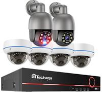 Caméra de sécurité domestique, résolution 5MP, extensible à 8 canaux, 8CH NVR 6 caméra A, prise UE