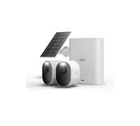 Caméra de sécurité extérieure ARLO Ultra 3 4K Kit 2 caméras avec Smart Hub et panneau solaire Blanc