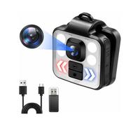 Caméra de sécurité extérieure portable, résolution Full HD 1080p avec lumière LED réglable - Confortable et étanche pour une utilisation de